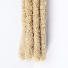 #T1B/27 Handmade Dread locks Extensions 4C Afro Human Hair Locs Pre-Braided