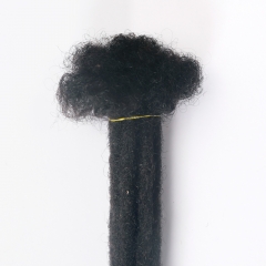 #T1B/27 Handmade Dread locks Extensions 4C Afro Human Hair Locs Pre-Braided