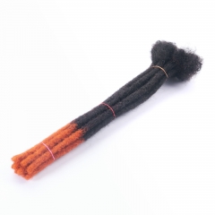 #T1B/350 Handmade Dread locks Extensions 4C Afro Human Hair Locs Pre-Braided