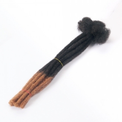 #T1B/30 Handmade Dread locks Extensions 4C Afro Human Hair Locs Pre-Braided