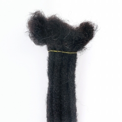 #T1B/Grey Handmade Dread locks Extensions 4C Afro Human Hair Locs Pre-Braided