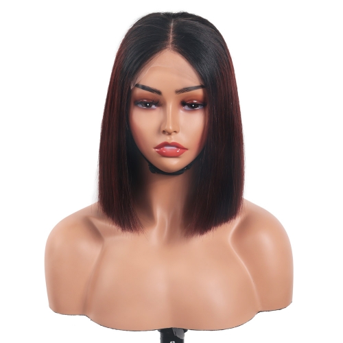 5x5 Lace Bob Wig 10" Staight Hair T1B-33# Wholesale Hair