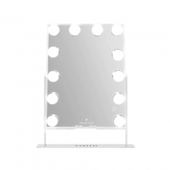Hathaway Hollywood Slim Vanity Mirror with Wireless Charging L - 12 Dimmable LED Bulbs