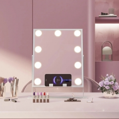 Fenair Hollywood Glow Vanity Mirror with Wireless Charging M - 9 Dimmable LED Bulbs
