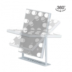 Hathaway Hollywood Slim Vanity Mirror with Wireless Charging L - 12 Dimmable LED Bulbs