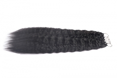 Wet and Wavy Crochet Braids Micro Ring Loop Feather Crochet Hair Extension Remy Hair