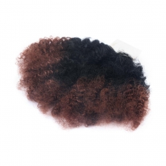 7PCS Blend Hair Afro T1B30 Lace Closure