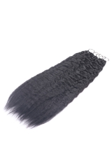 Wet and Wavy Crochet Braids Micro Ring Loop Feather Crochet Hair Extension Remy Hair