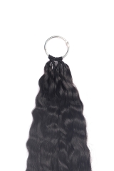 Wet and Wavy Crochet Braids Micro Ring Loop Feather Crochet Hair Extension Remy Hair