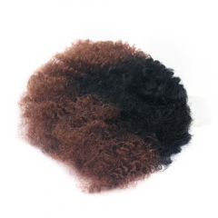7PCS Blend Hair Afro T1B30 Lace Closure