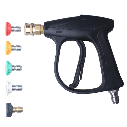 Dusichin High Pressure Washer Gun3000 Psi Max 5 Pressure Water Washer Nozzles 25 Tipscar 5828