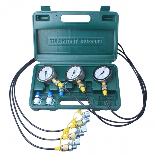 DUSICHIN DUS-800 Excavator Hydraulic Pressure Test Kit, Hydraulic Tester, Pressure Test Guage Coupling 8000 PSI