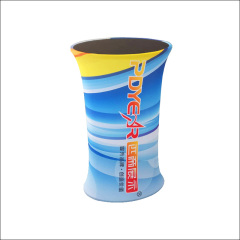 Oval Counter - tension fabric display