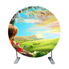 ROUND Tension Fabric Display