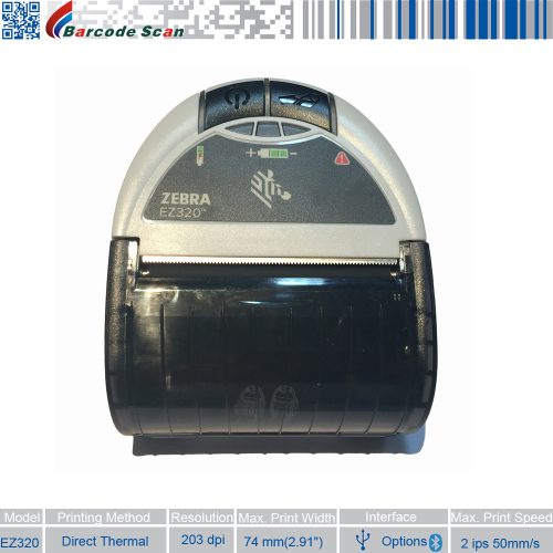 Wireless Bluetooth Printer Zebra EZ320 Mobile Printer