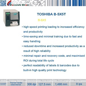 TEC B-SX5 thermal transfer and direct thermal printers