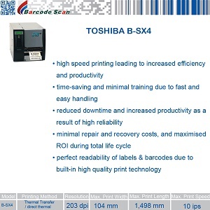 TEC B-SX5 thermal transfer and direct thermal printers