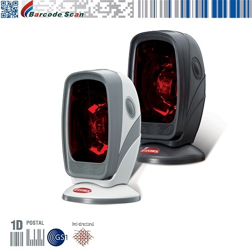 Zebex z-6070 Scanner omnidirectionnel double-laser mains-libres