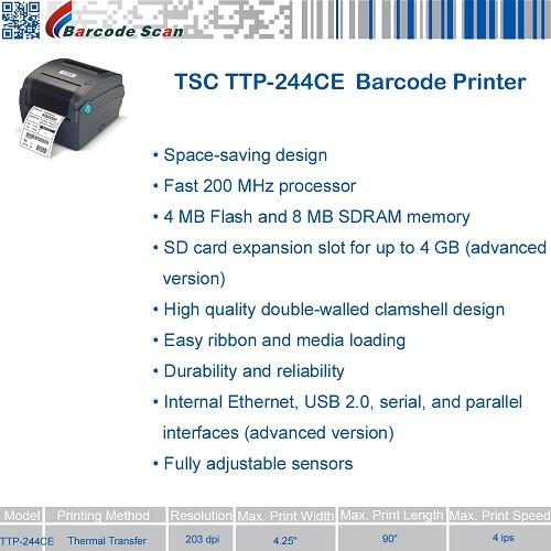 TSC TTP-244CE imprimante d'étiquettes