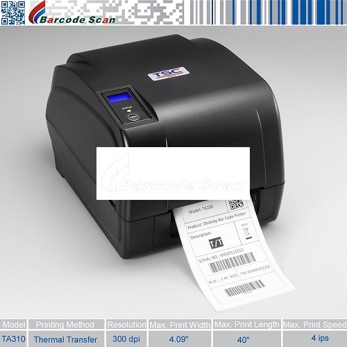 TSC TA210 Series thermal transfer desktop label printer