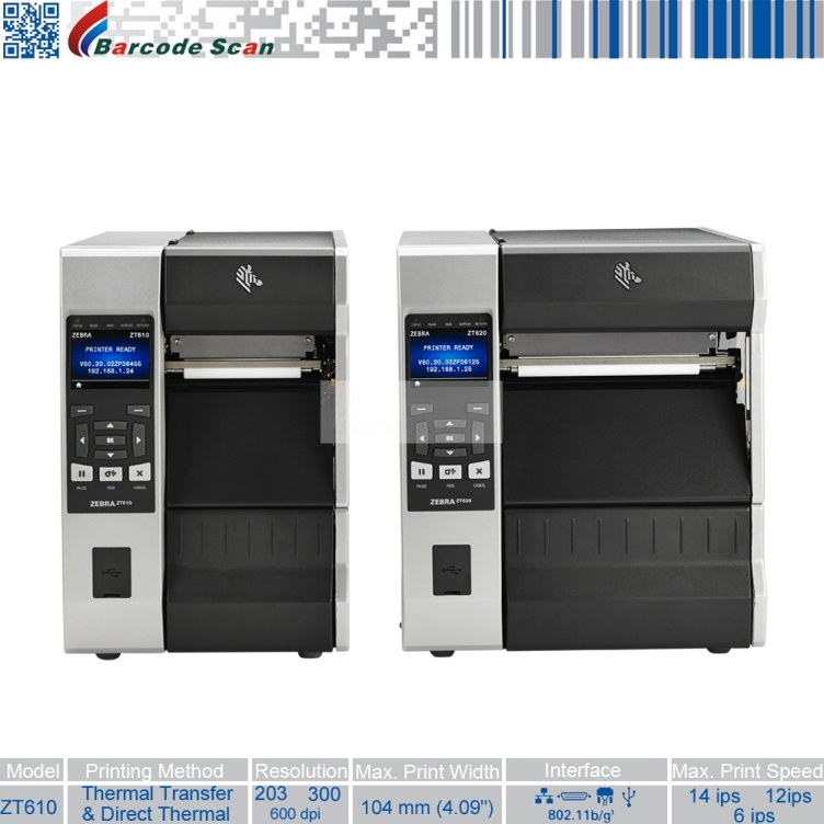 Zebra ZT600 Series Industrial Printers