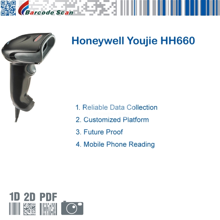 Honeywell Youjie HH660 Scanner de zone d'imagerie