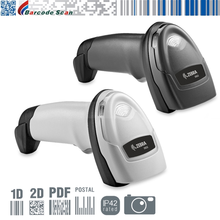 Scanners de código de barras e captura de dados Leitor portátil de imagens 1D/2D com fio e sem fio Série Zebra DS2200