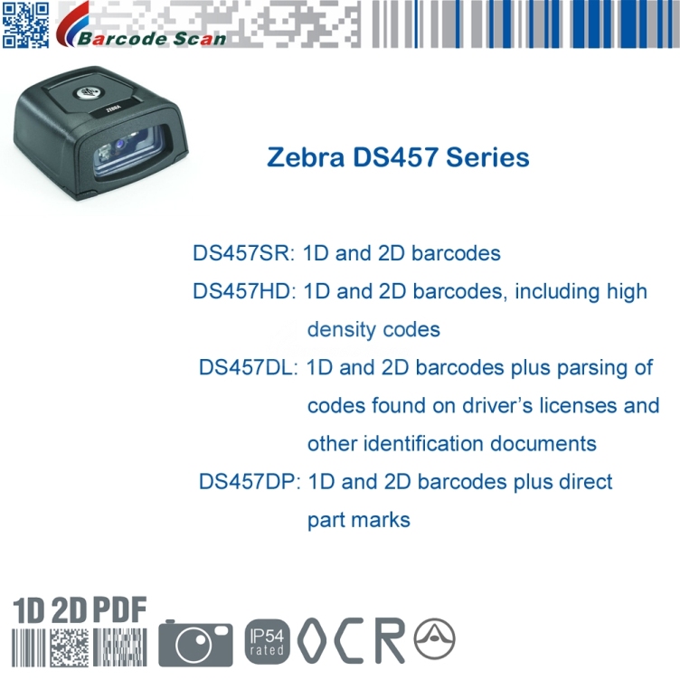 Zebra DS457 Series Fixed Mount Scanner