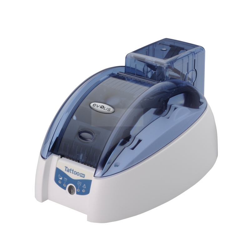 Evolis Tattoo RW compact rewrinter card printer for rewritable plastic cards