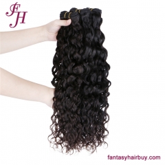 10A Brazilian Water Wave Hair Bundles Wholesale Brazilian Virgin Human Hair Weave 12-26inches Cuticle Aligned Hair 100g