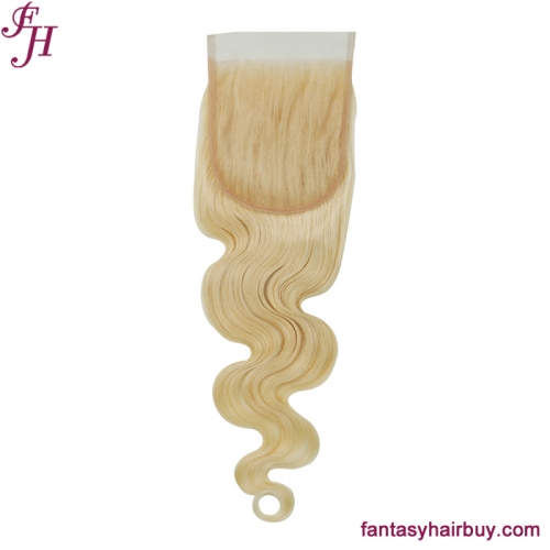 FH Brazilian Hair 613 Body Wave Blonde 5×5 HD Lace Closure