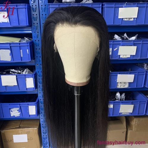 FH Wholesale Price Swiss 13x4 HD Lace 30 Inch Original Brazilian Remy Hair Wig 3 Bundles With Frontal