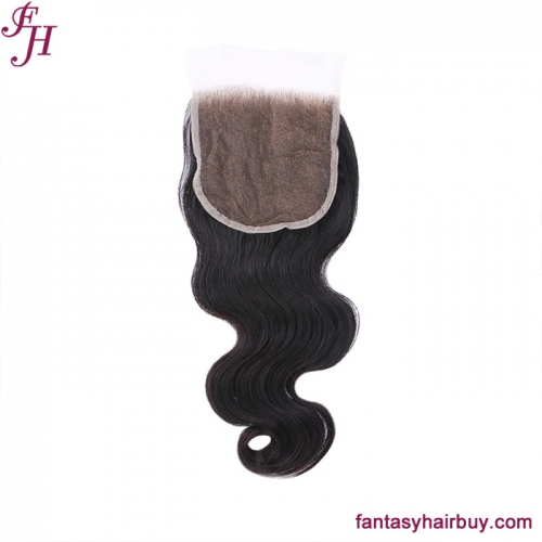 FH 100% unprocessed human hair hd lace closure 5×5 swiss lace closure