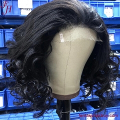 FH 4x4 Lace Closure HD Lace Loose Wave Brazilian Human Hair Wig