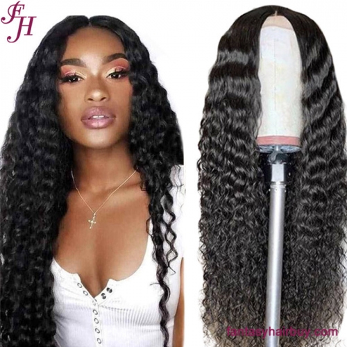 FH 13x4 HD Lace Frontal Deep Wave Lace natural Virgin Hair Wig