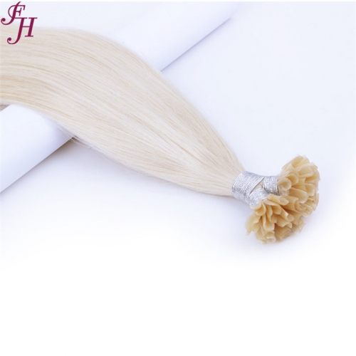 FH Virgin Remy Hair High Quality Italian Keratin U Tip Hair Extension