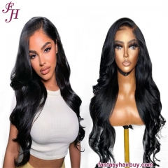 FH  5×5 HD lace closure Wig body wave  natural virgin human hair