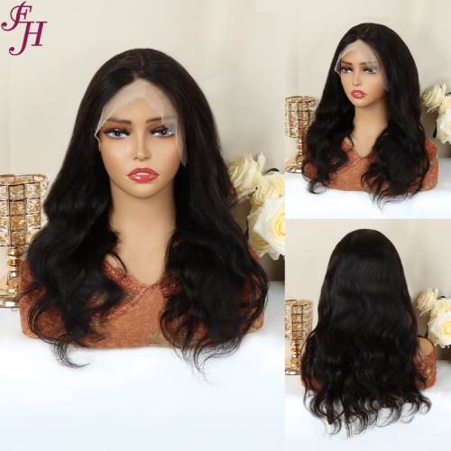 FH Premade 13x4 Transparent Lace Good Texture Body Wave 100% virgin Hair Lace Frontal Wig