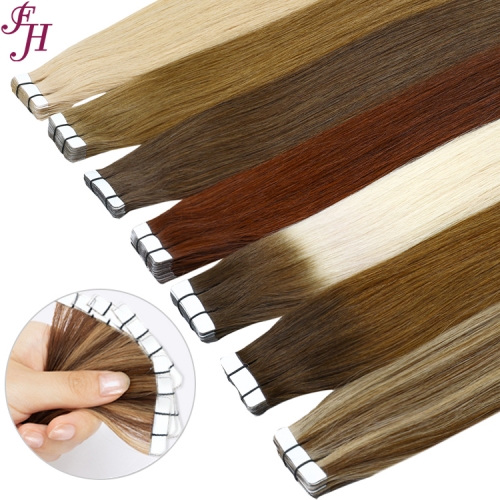 FH factory price colored full hair extensions tape in