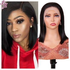 FH 13x4 colorful front lace wig #Natural color straight style Bob Wig ready to ship