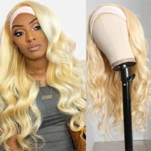 FH blonde #613 human hair Body Wave human hair natural hair headband wig