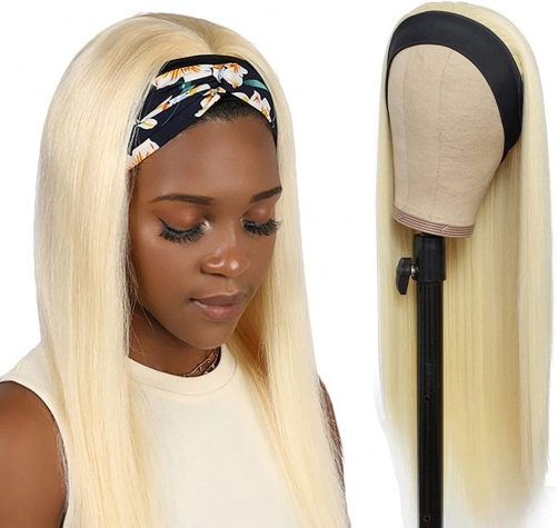 FH blonde #613 human hair smooth straight human hair natural hair headband wig