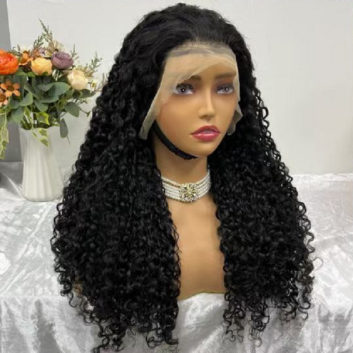 FH Pissy Curly 13x4 Lace Frontal Wig Human Hair Wigs with Pre-Plucked Hairline