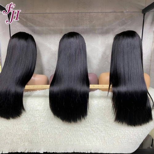 13x4 Double Drawn Frontal Bob Wig Natural Color Bone Straight Transparent Lace Wig Vietnamese Hair
