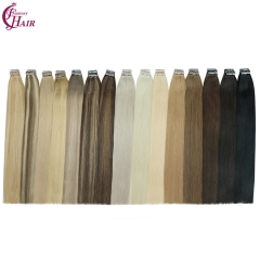 FH wholesale New type seamless tape hair extension 100grams/pack 22inch