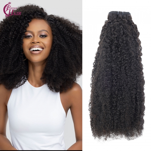 FH Afro Kinky Curly 4C Human Hair Bundles Weave 100g/pcs