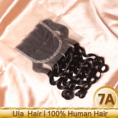 Ula Hair 13A Malaysian Closure More Wave Virgin Hair Malaysian Human Hair More Wave Lace Closure Free Shipping
