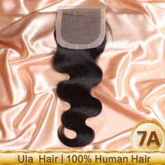 Ula Hair Brazilian Virgin Hair Silk Base Closure Body Wave Brazilian Closure Human Hair