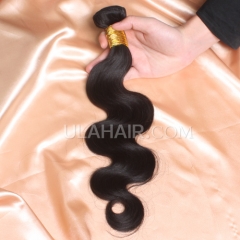 【14A 1PCS】1pc Grade Peruvian Virgin Ula Hair 14A 1pc Grade Peruvian Virgin Hair Body Wave Human Hair Extensions  Body Wave Virgin Hair