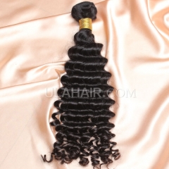 【14A 1PCS】 1pc Grade Brazilian Virgin Ula Hair 14A 1pc Grade Virgin Hair Deep Wave Human Hair Extensions  Deep Wave Virgin Hair
